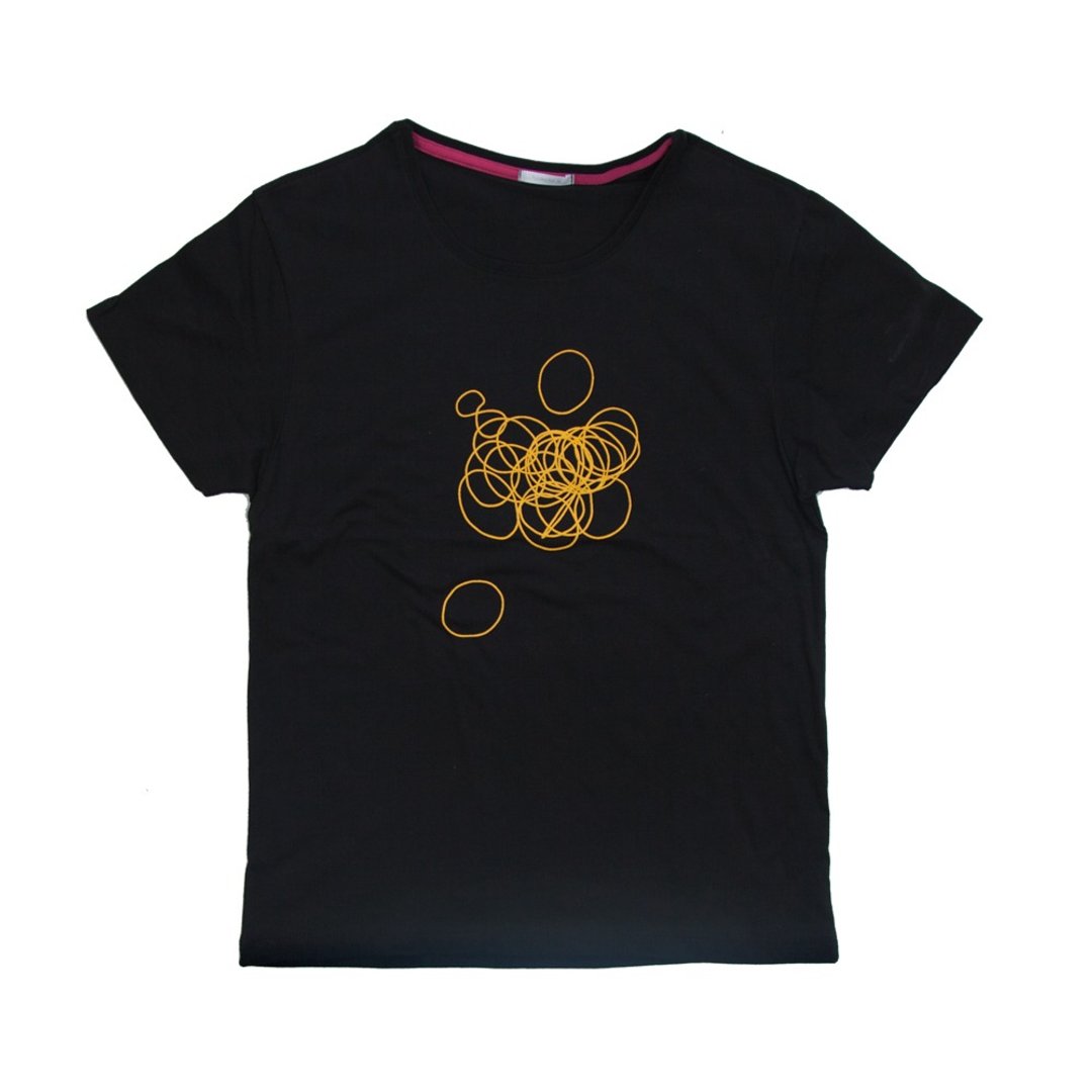 From the body Our original rubber band T-shirt Unisex S ~ L size Tcollector - 中性连帽卫衣/T 恤 - 棉 黑色