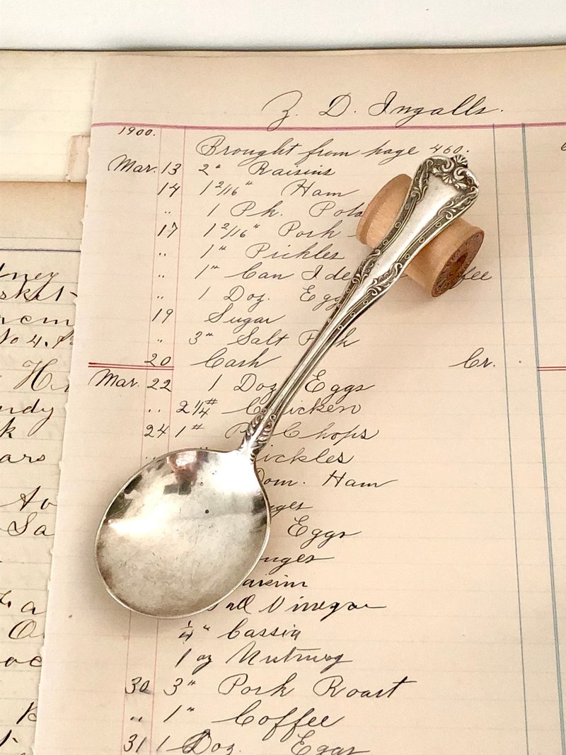 百年古董 1908年美国National Imperial Plate镀银圆汤匙 - 餐刀/叉/匙组合 - 银 