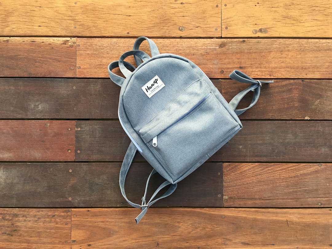MINI DAY PACK LightGrey - 后背包/双肩包 - 聚酯纤维 灰色