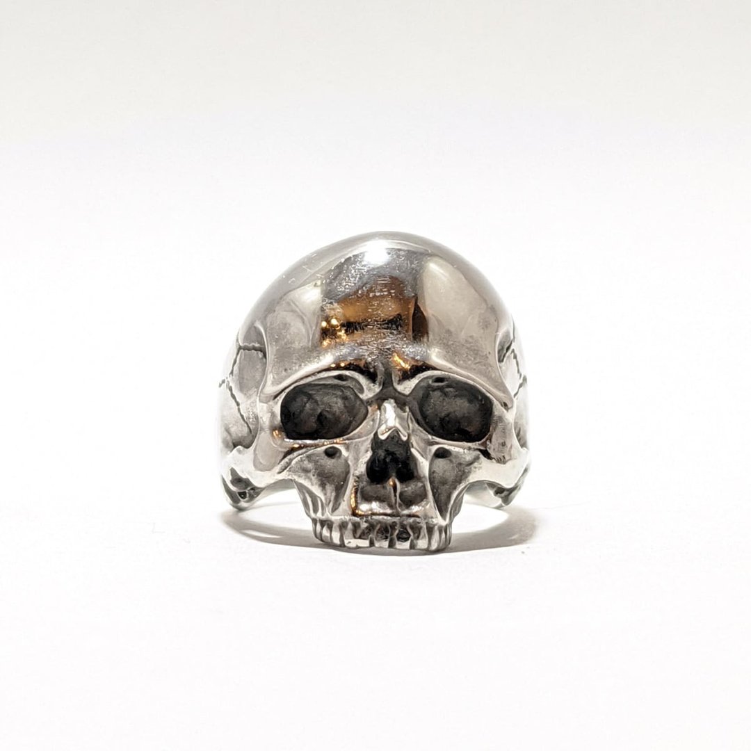 Pinky SKULL RING by GRYPHON - 戒指 - 银 银色