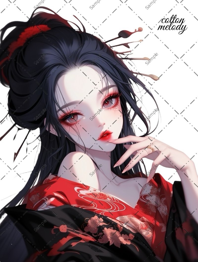 原创贴纸 no.1518 人物贴纸 原创贴纸 人物贴纸 女孩贴纸 原创人物贴纸 - 贴纸 - 纸 