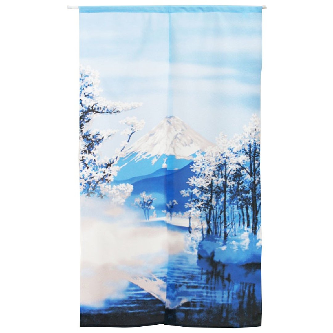 日本制コスモ长门帘富士山冬季雪景 - 门帘/门牌 - 其他人造纤维 