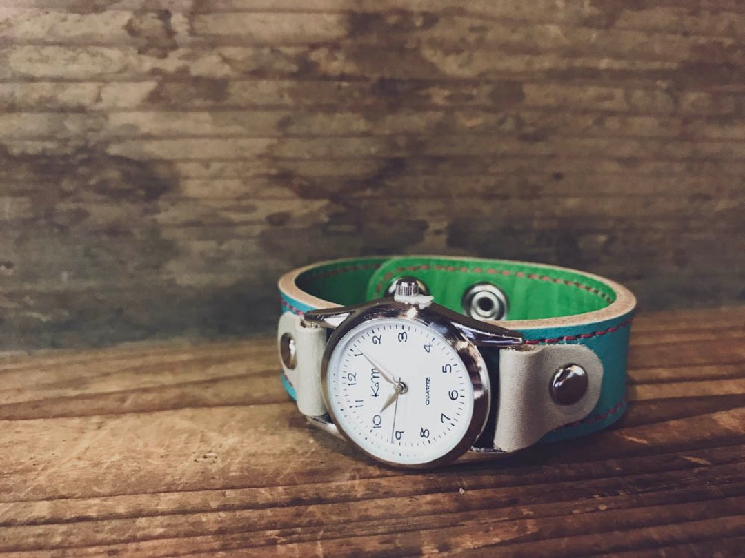 STITCH A watch that you want to wear every day Stitch Run Watch Unisex OK SRW-TGH-RS - 女表 - 真皮 蓝色