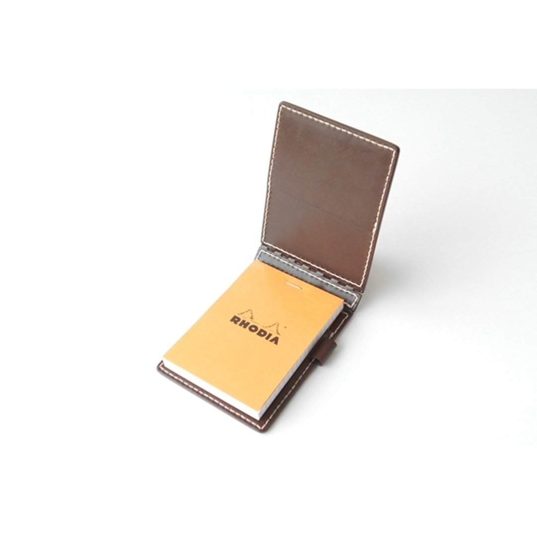 皮革铰链 RHODIA No11 保护套 棕色 - 笔记本/手帐 - 真皮 咖啡色