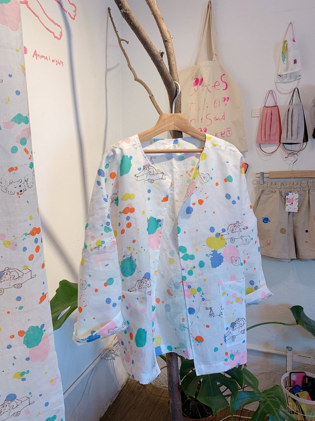 New fabric design coat for noon - 女装休闲/机能外套 - 棉．麻 多色
