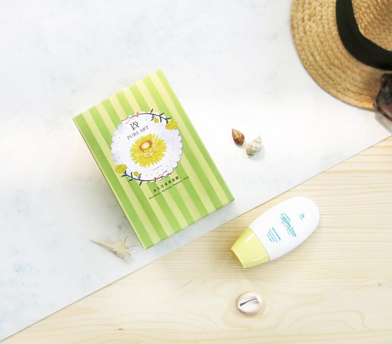 【85折】夏日防晒保湿组合(水感防晒乳+植萃面膜) - 手足保养 - 植物．花 