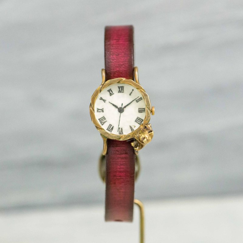 看着牛奶的小猫 手表  S 透明 - 女表 - 其他金属 红色