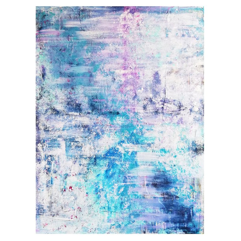 Galaxy  Painting Milky Way Original Art Celestial Oil Canvas Painting Home Decor - 海报/装饰画/版画 - 棉．麻 多色