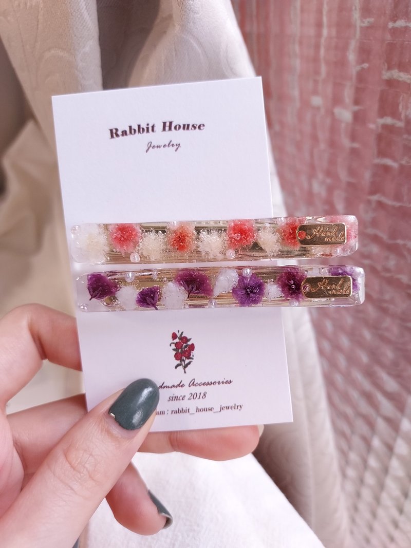 星花朵朵发夹 - 发饰 - 其他材质 