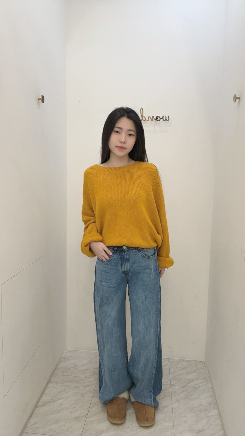 VENUS MIT 素面长版上衣 - 女装针织衫/毛衣 - 其他材质 