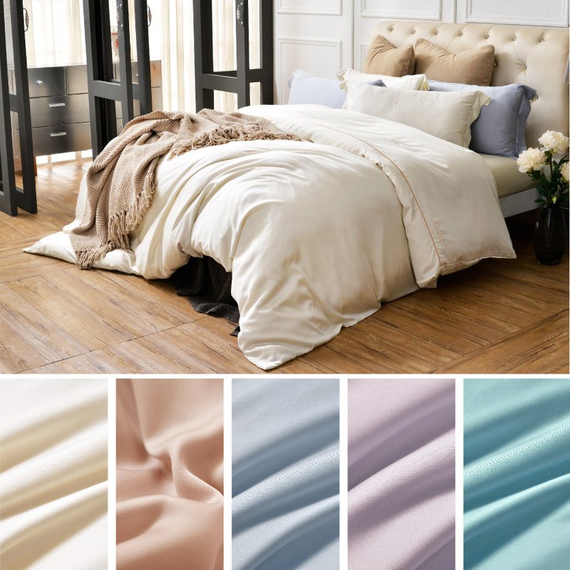 【极致润肤】 UMORFIL胶原蛋白/双人床包四件组 / 多色任选 - 寝具 - 其他材质 白色