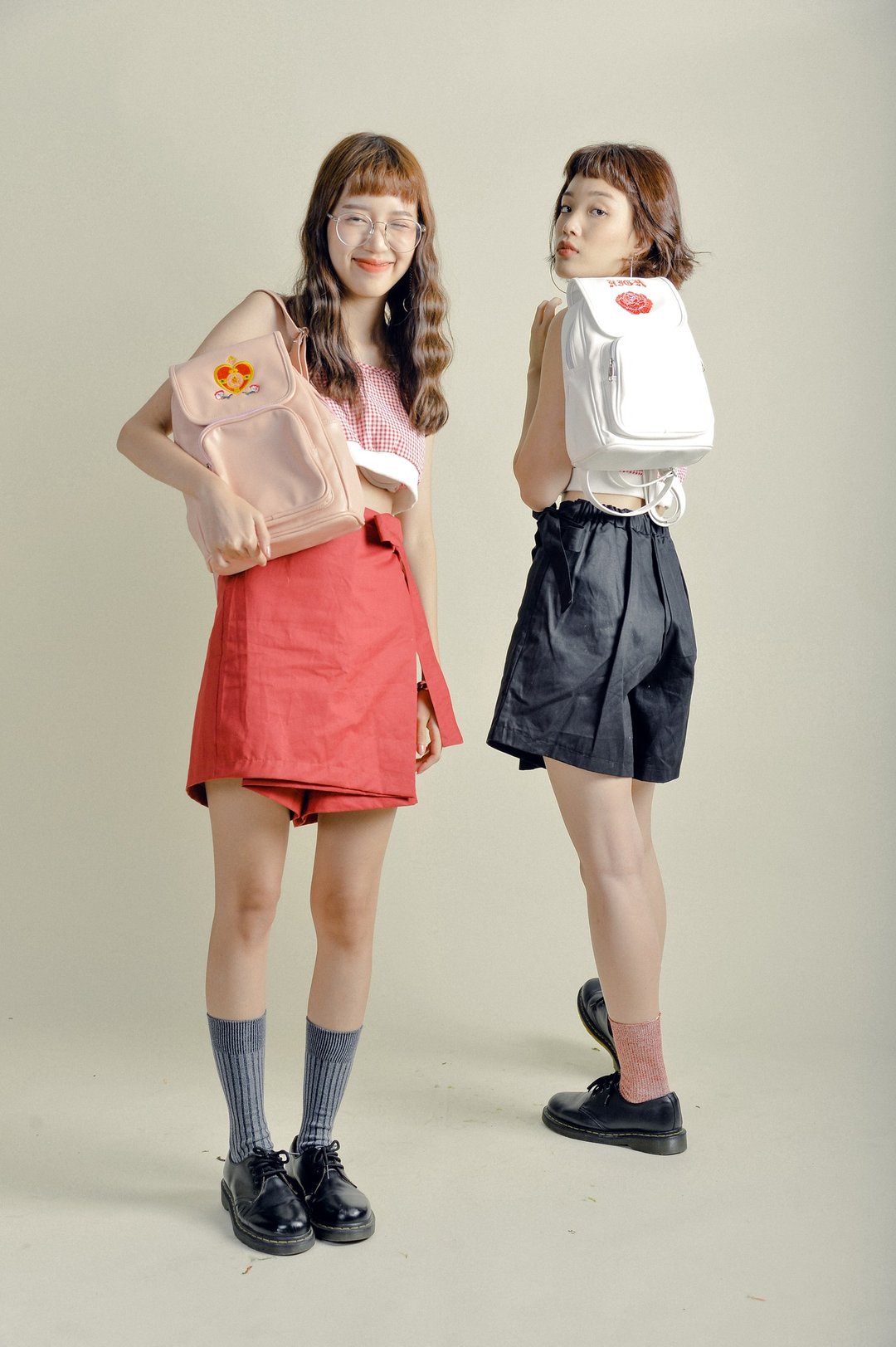Highestjump ribbon skirt (Red) - 女装长裤 - 棉 红色
