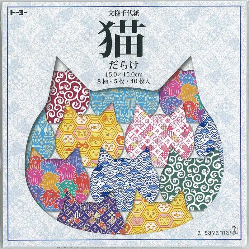 世间都是猫 千代纸折纸 第一弹 - 纸胶带 - 纸 多色