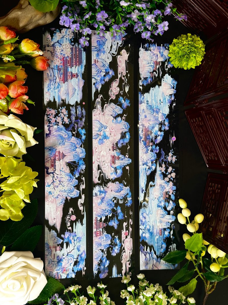 青花览胜 PET 纸胶带 白墨贝壳光 10米卷 - 纸胶带 - 塑料 多色