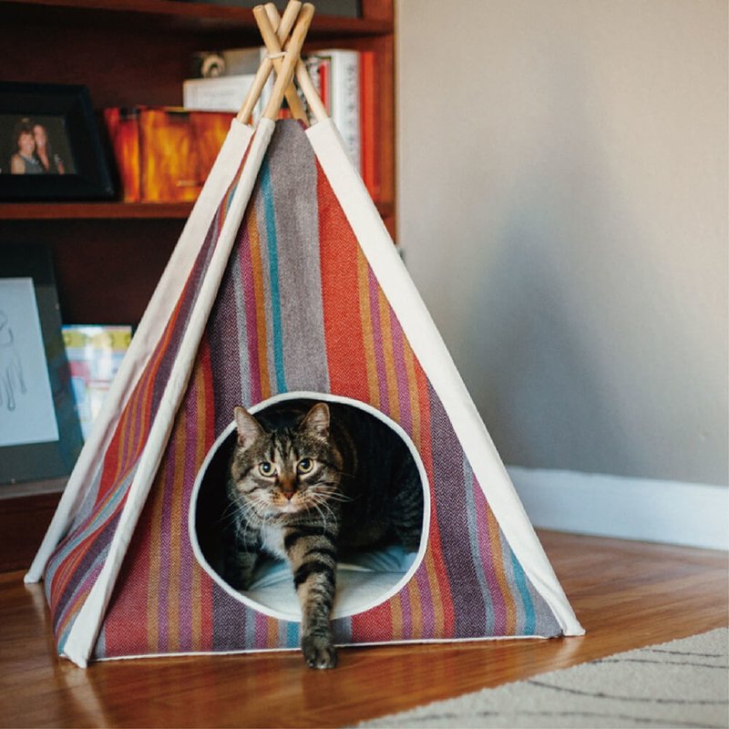 狗屋 猫屋 地平线金字塔帐篷(沙漠红) 床垫设计 - 床垫/笼子 - 环保材料 