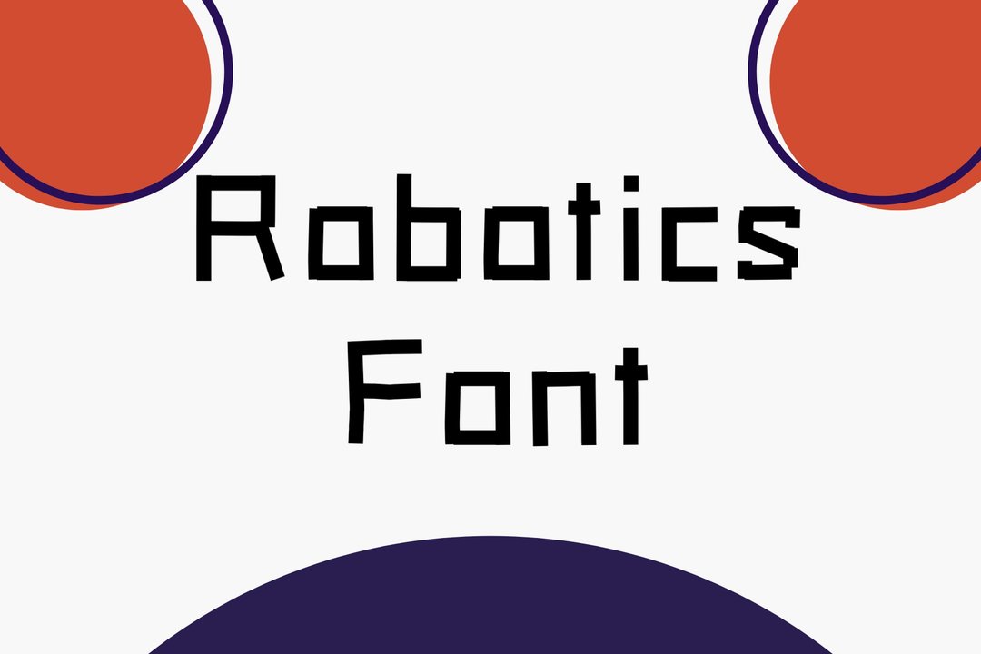 Robotics font - 字体设计 - 其他材质 