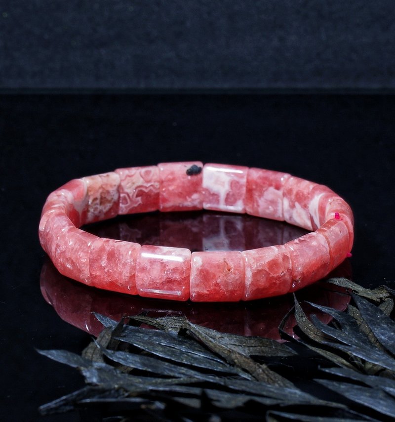 红纹石 11 x 6mm 水晶手镯-1 ( Rhodochrosite 11 x 6mm Bangle ) - 手链/手环 - 水晶 