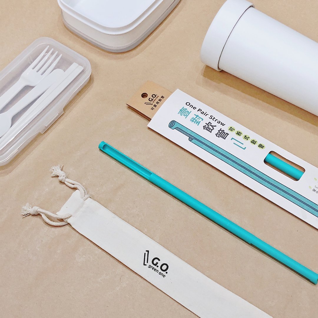 【Good Design Award】可拆式环保吸管-壹对饮管 One Pair Straw - 环保吸管 - 塑料 多色