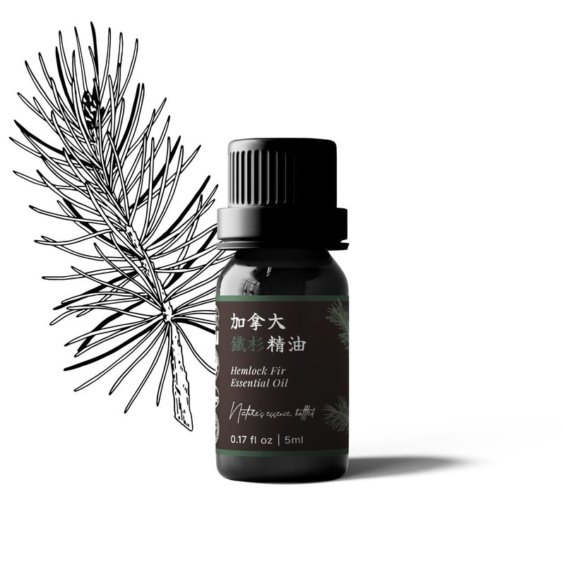 【卡佛香】加拿大铁杉精油 - 香薰/精油/线香 - 玻璃 黑色