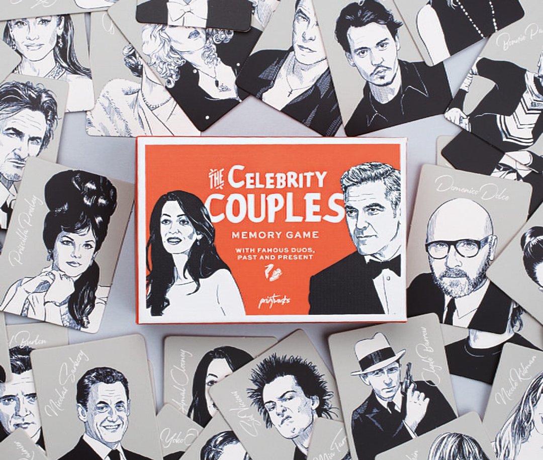 PRINTWORKS MEMORY GAME - CELEBRITY COUPLES 记忆游戏 - 桌游/玩具 - 其他材质 