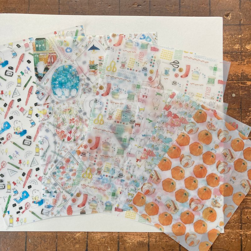 Spica 小庭手作 / muu酱 / 透光设计纸组合套组 - 其他 - 纸 