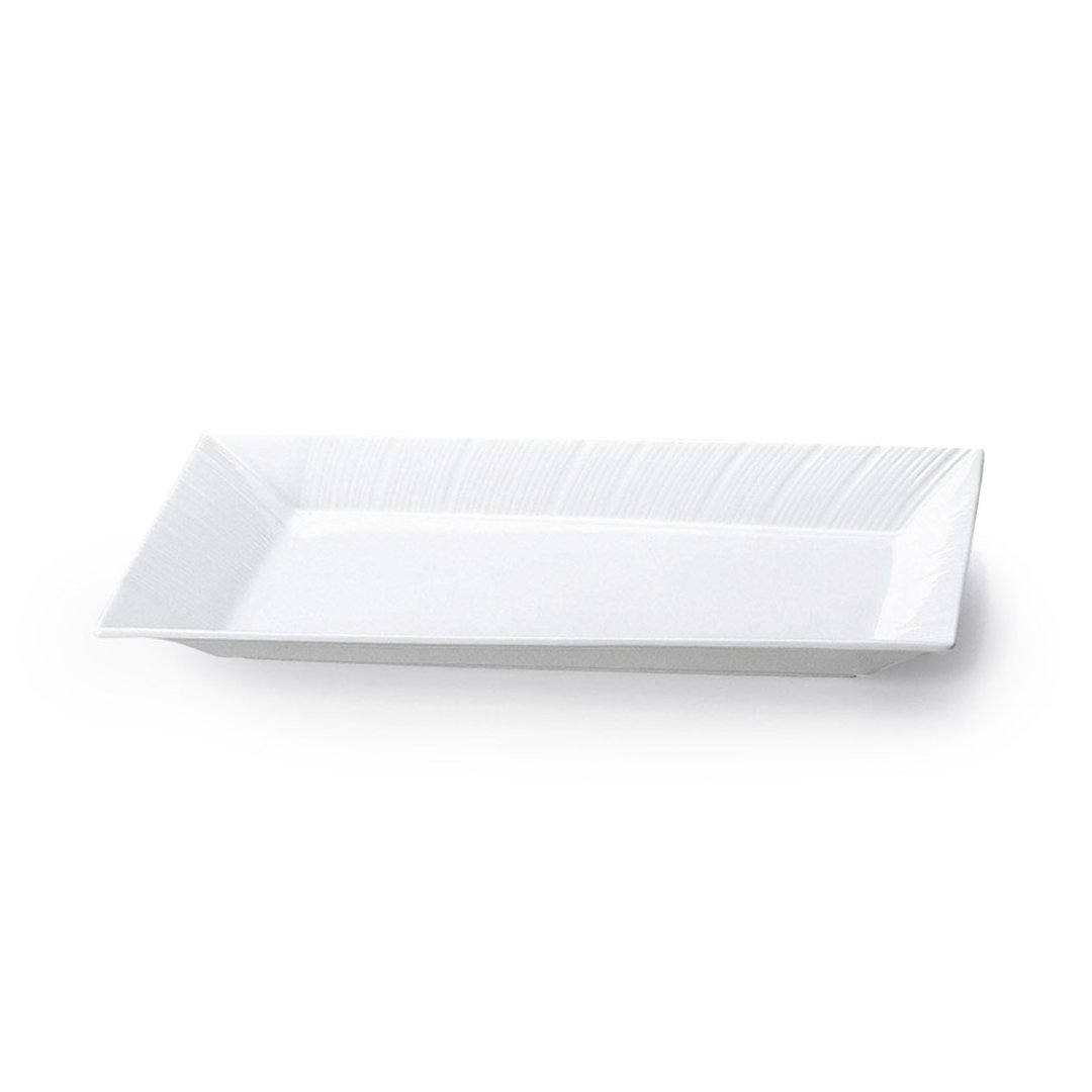 Esprit White 活力纯白骨瓷方形托盘(28cm) - 盘子/餐盘/盘架 - 瓷 白色