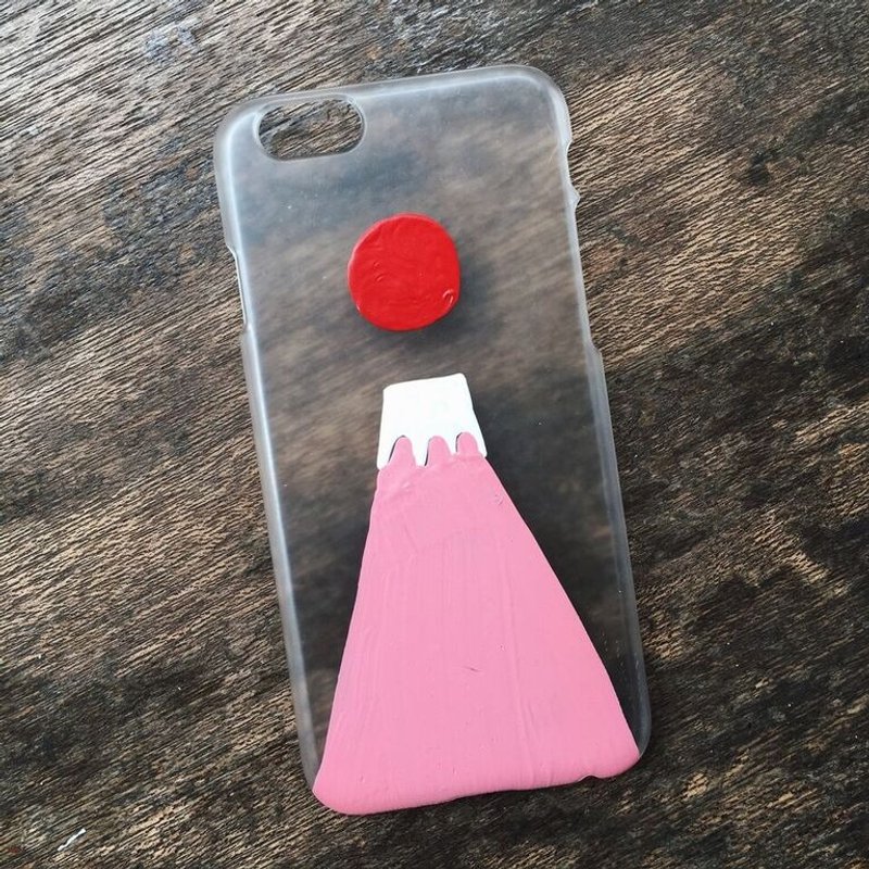 【手机壳上的我发誓只有一个】女孩富士山 - 其他 - 压克力 粉红色