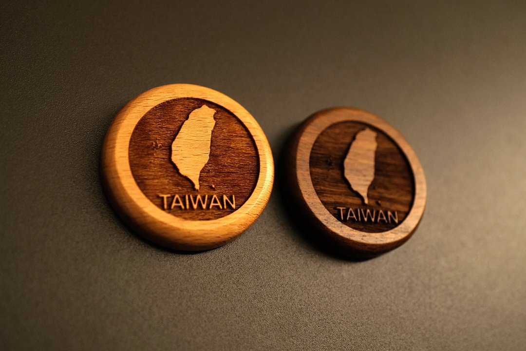 原木小磁铁 TAIWAN - 冰箱贴/磁贴 - 木头 咖啡色