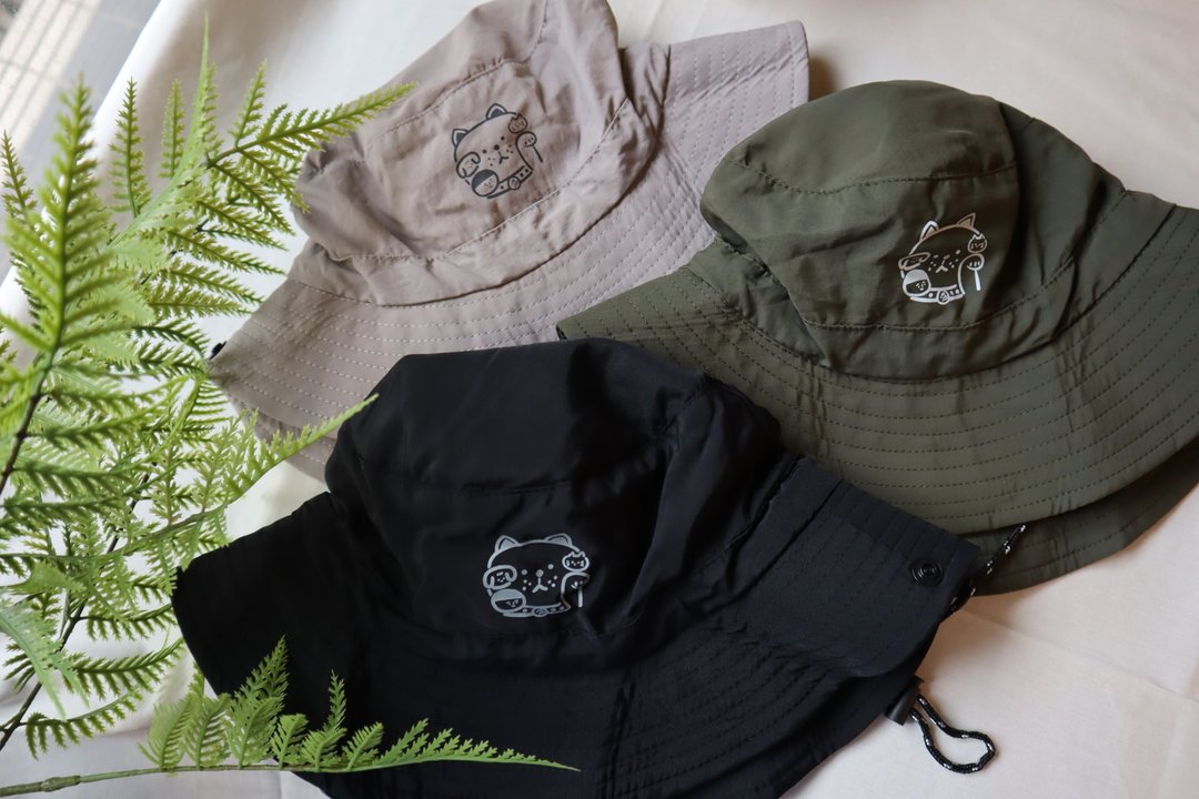 OUTDOOR 招财猫户外防水帽 登山帽 可折叠 - 帽子 - 尼龙 