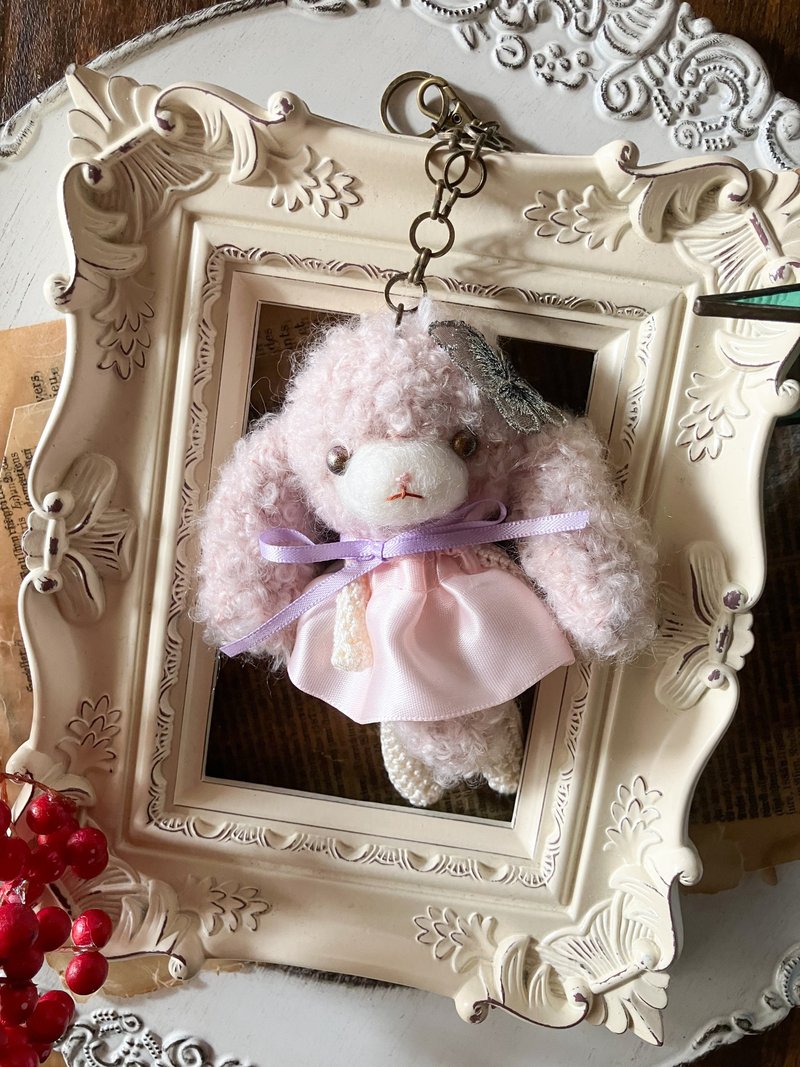 罗布年的amigurumi包吊饰 - 玩偶/公仔 - 羊毛 粉红色