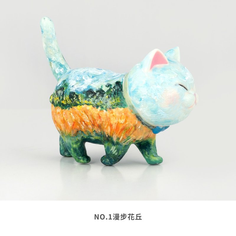 名画水彩手绘猫咪公仔【名画系列】 - 摆饰 - 塑料 多色