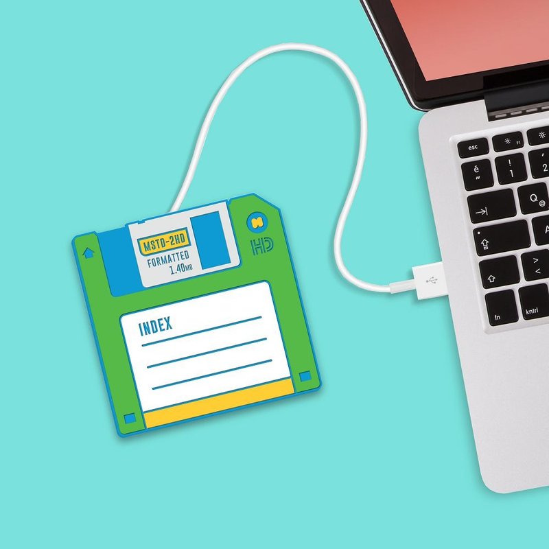 英国 Mustard USB保温杯垫 - 磁盘片(绿) - 其他 - 塑料 绿色