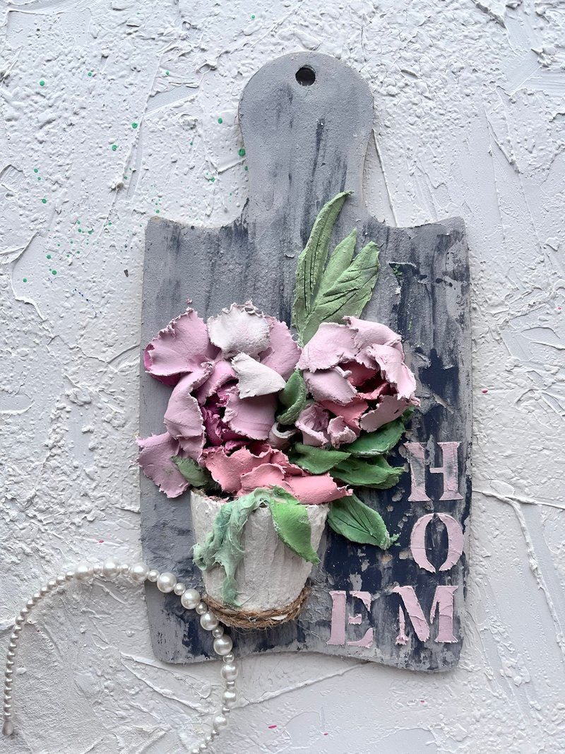 家居装饰 3D 绘画花卉绘画雕塑绘画墙壁艺术圣诞节 - 墙贴/壁贴 - 其他材质 灰色