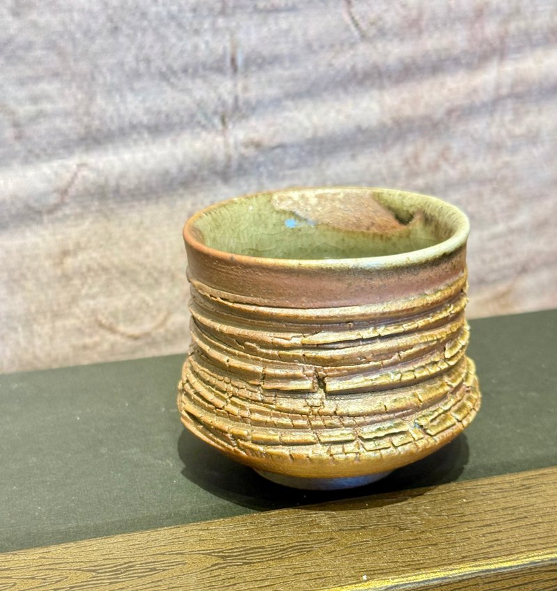 柴烧灰釉茶盏 主人杯 - 茶具/茶杯 - 陶 