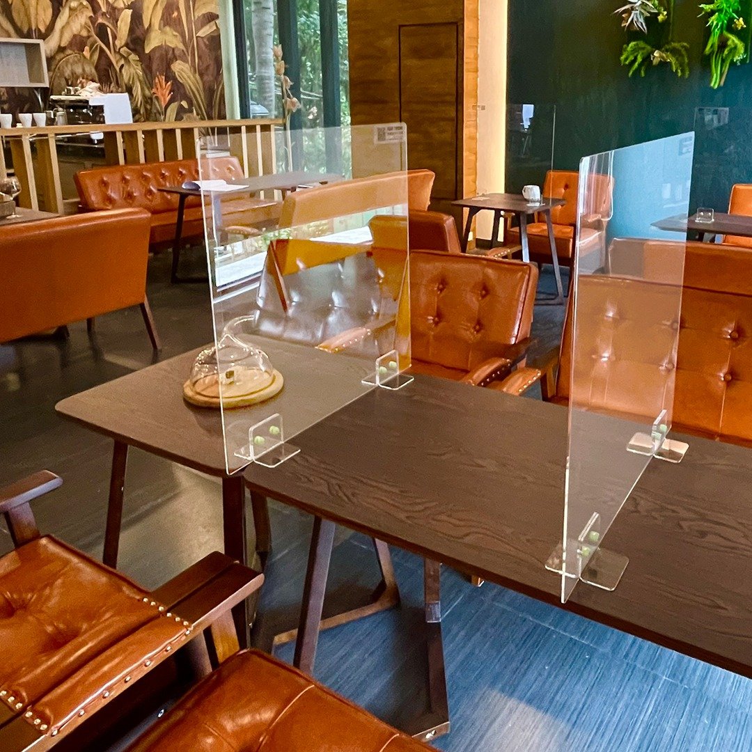 餐桌型压克力用餐隔板 防疫护盾 餐厅隔板可随意拼接 - 其他 - 压克力 透明
