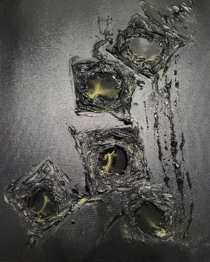 抽象画 幻想精灵 原创艺术 象征主义 艺术品 室内墙面艺术 - 海报/装饰画/版画 - 其他材质 黑色