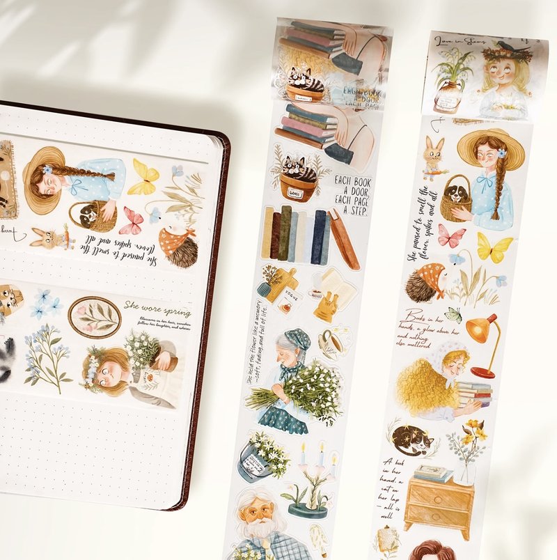 风吹云朵的日子 PET 和纸胶带 5米卷 - 纸胶带 - 纸 多色