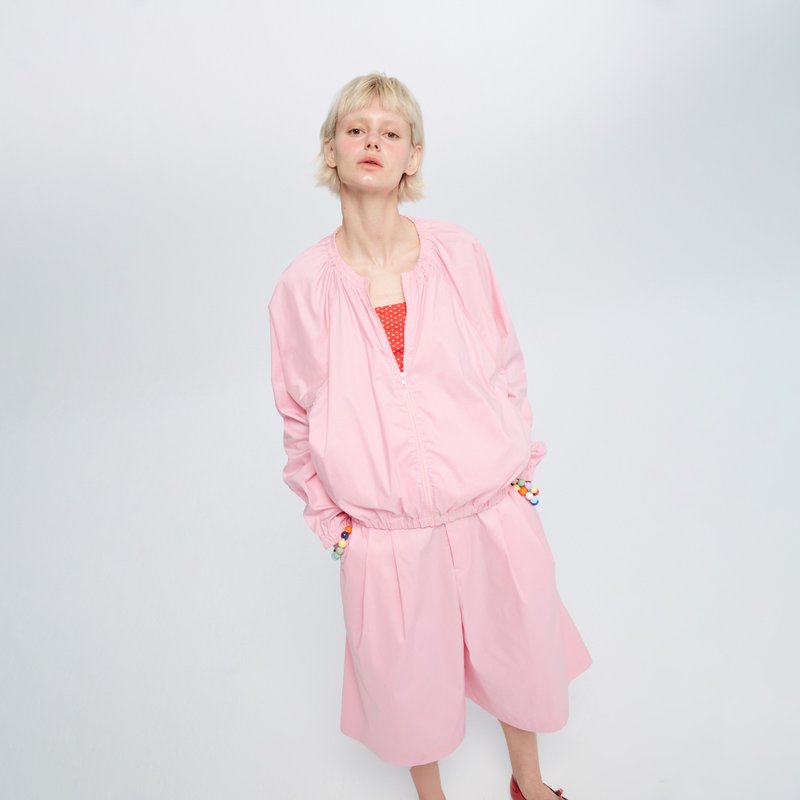 10 MOOn 芭比粉色造型夹克 - 女装上衣 - 其他材质 粉红色