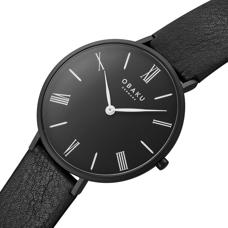 OBAKU 罗马时刻绅士时尚腕表-全黑(V283GXBBRB) - 男表/中性表 - 不锈钢 多色