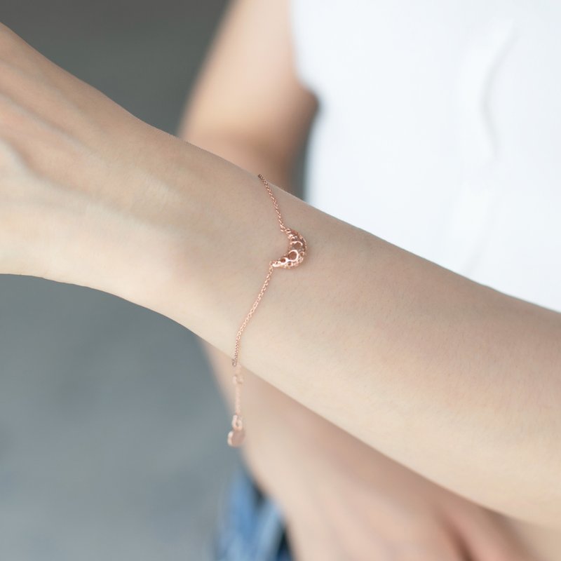 【快速出货】Le Courage 美人鱼手链 人鱼公主系列 925 纯银手链 - 手链/手环 - 纯银 金色