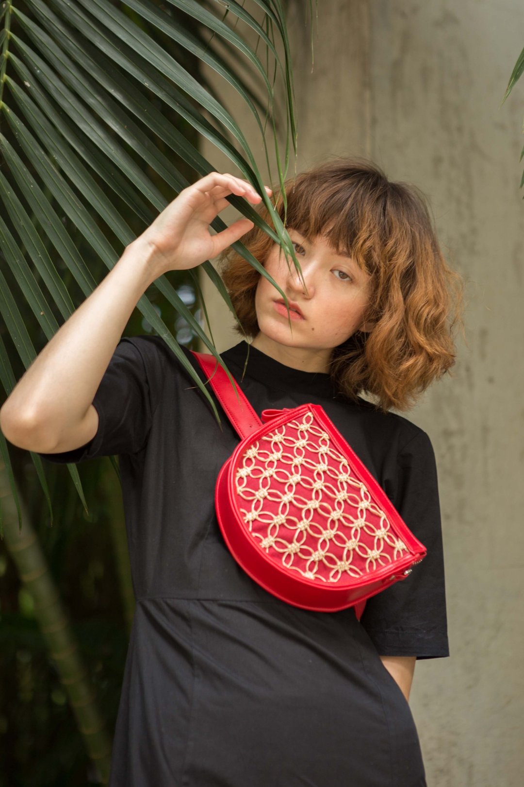 Ruby Half roundy bag (red) - 其他 - 其他材质 红色