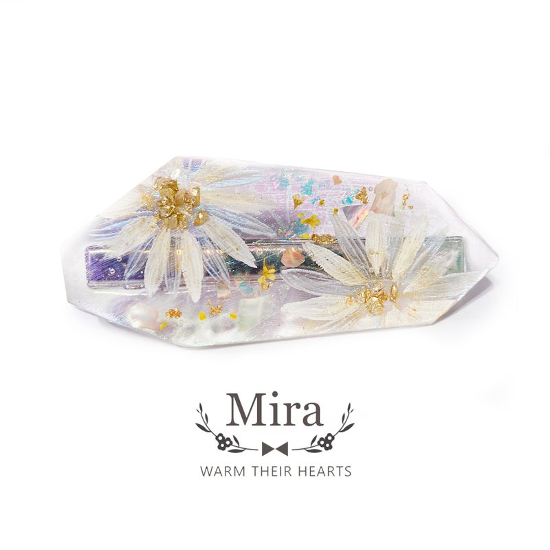 日本树脂夏日葡萄汽水手绘花朵发夹.发饰 - 发饰 - 树脂 紫色