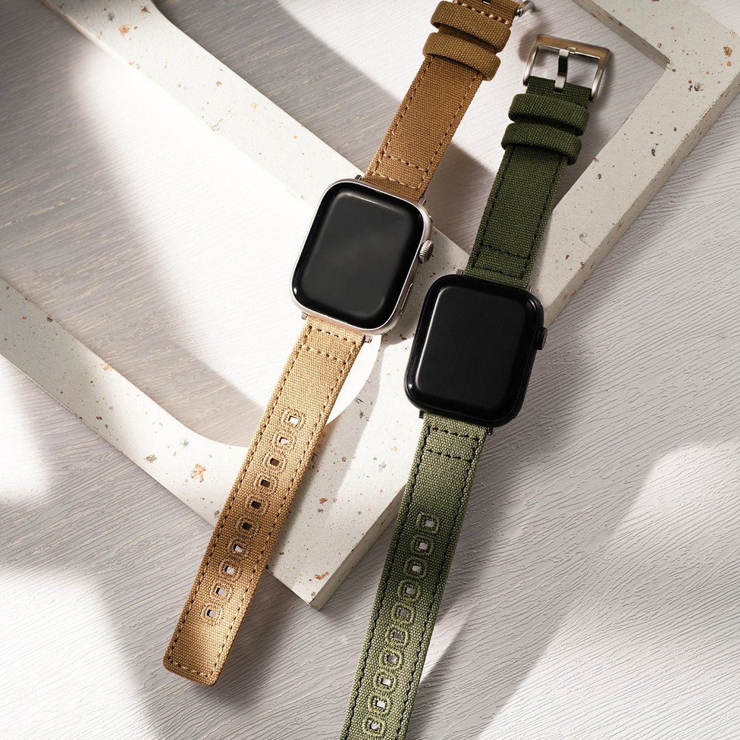 Apple watch - 限量【拷克帆布】苹果表带 - 表带 - 棉 