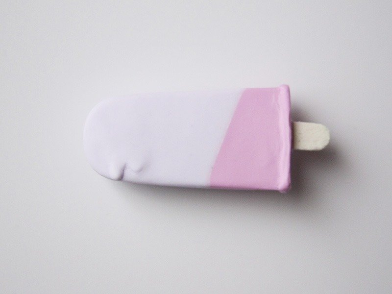 Ice bar hair clip [L / grape] - 发饰 - 塑料 紫色