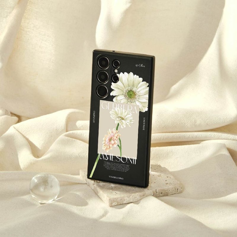 浪花花艺希望非洲菊纯色硅胶SAMSUNG手机壳-雾黑色 - 手机壳/手机套 - 塑料 多色