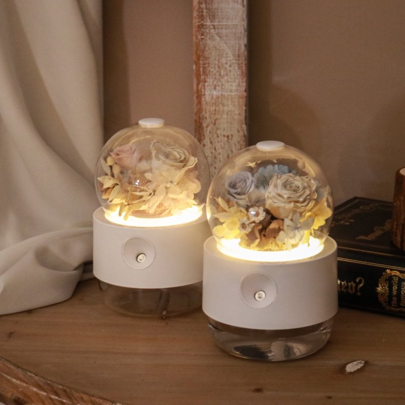 【遇见恒久】雨后微醺永生玫瑰香氛水氧机 共2款 含盒赠卡片 - 干燥花/捧花 - 植物．花 