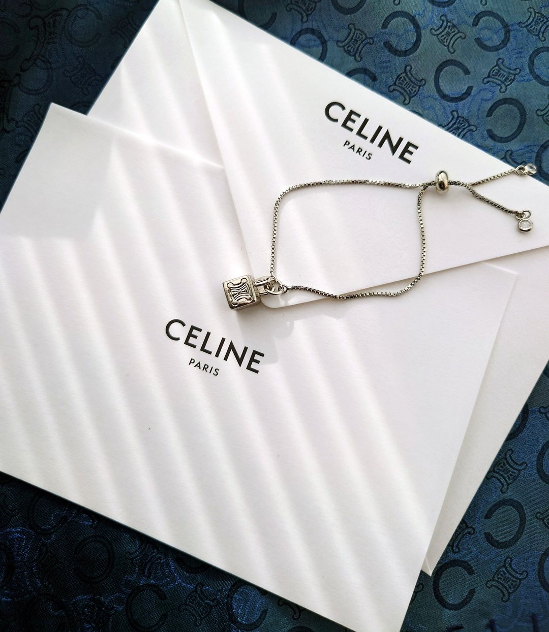 中古真品 CELINE 银凯旋门 项链颈链 手链手镯 钥匙扣包包挂件挂饰 - 手链/手环 - 其他金属 金色