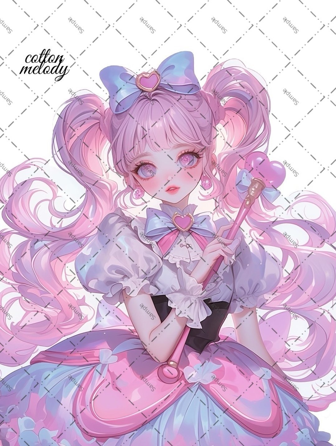 original sticker no.1942 人物贴纸 原创贴纸 原创人物贴纸 装饰贴纸 cotton melody - 贴纸 - 纸 