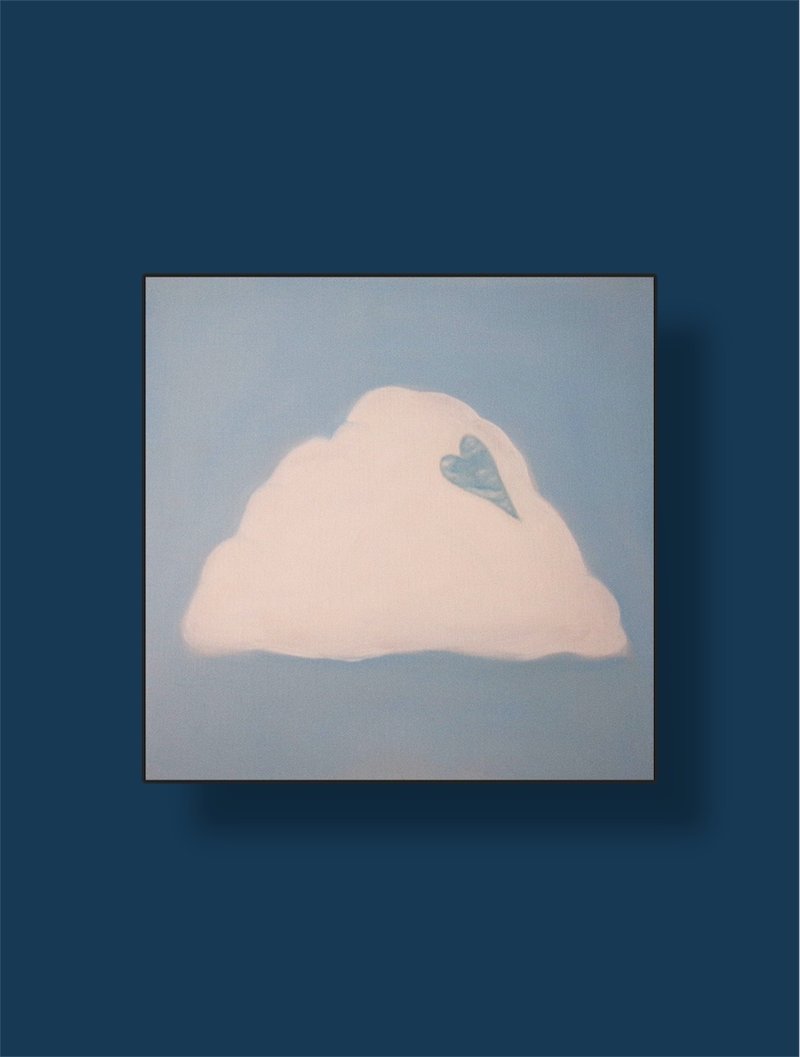 轻笔触云朵 -藏心的云 - 海报/装饰画/版画 - 纸 