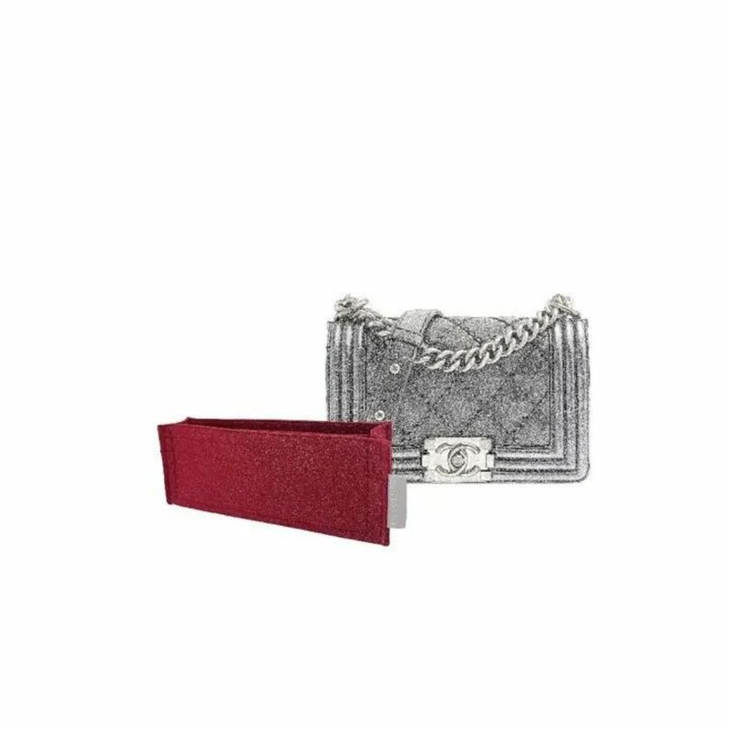 【香港制造|韩国绒布】手制内袋 Chanel Boy Small 20cm - 化妆包/杂物包 - 其他材质 多色